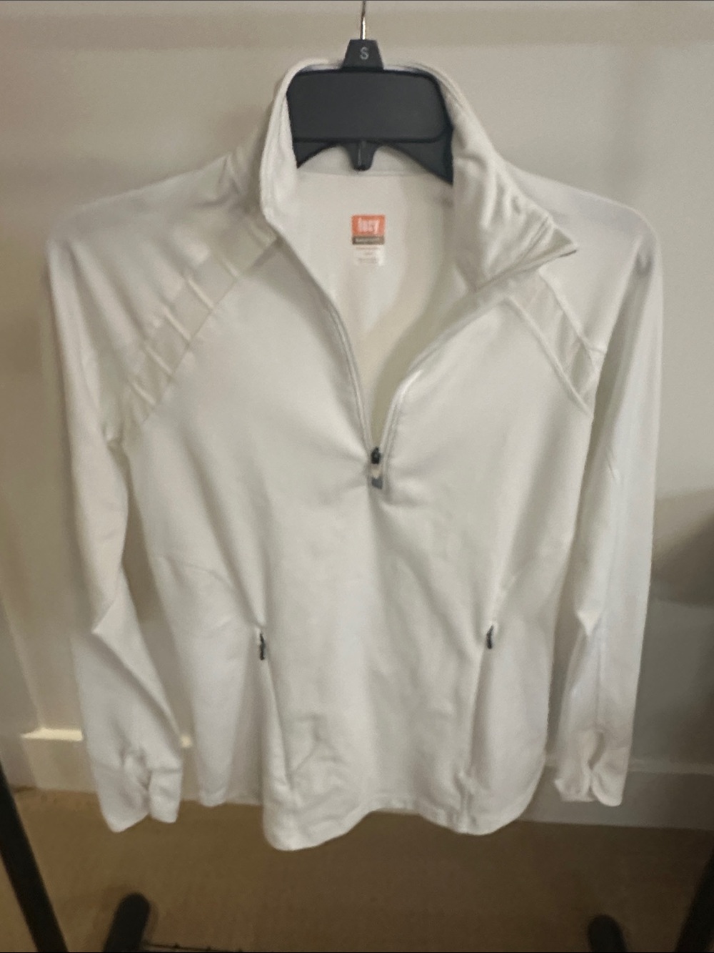 Lucy Tech White Half-Zip Performance Pullover